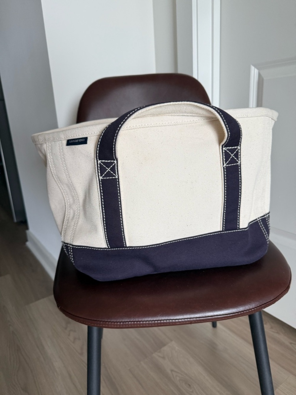 Lands End Canvas Tote Bin - Size Small